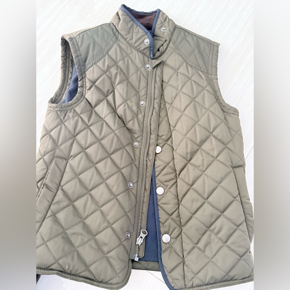 Class Club Olive Quilted Vest